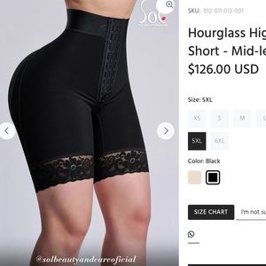 Soo beauty and care Hourglass High Rise Girdle - Short - Mid-leg - 3XL
